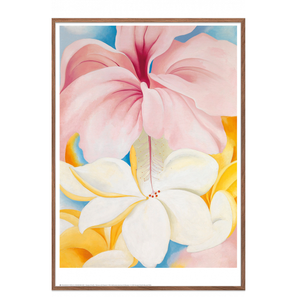Georgia O'Keeffe. Hibiscus with Plumeria