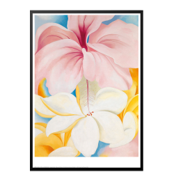 Georgia O'Keeffe. Hibiscus with Plumeria