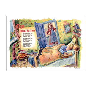 Op lille Hans, sangplakat