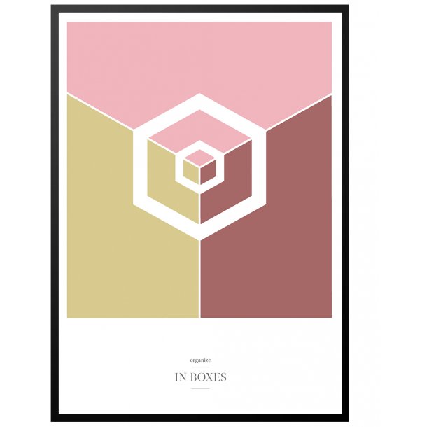 Organize in boxes plakat. - Bordeaux