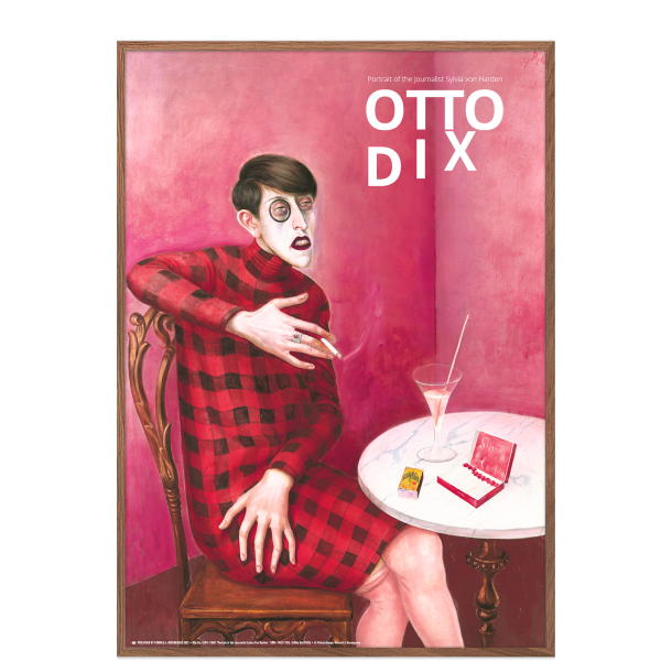 Kunstplakat. Porträt der Journalistin Sylvia von Harden by Otto Dix