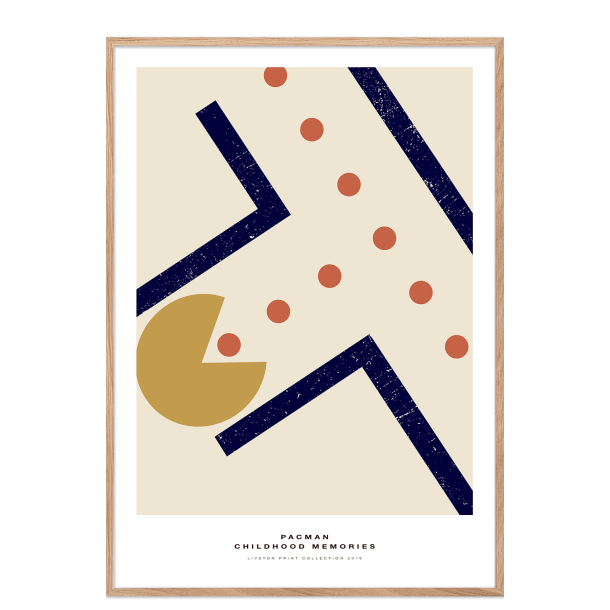Pac-Man plakat. - Childhood memories. Bl