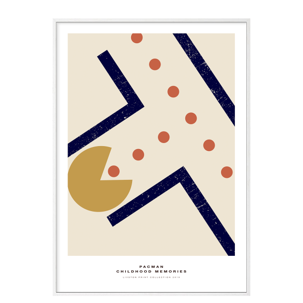 Pac-Man plakat. - Childhood memories. Bl