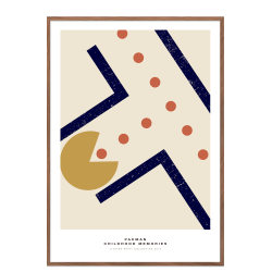 Pac-Man poster. - Childhood memories. Blue