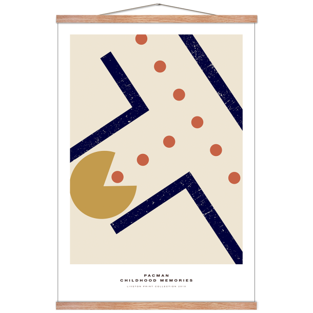 Pac-Man plakat. - Childhood memories. Bl