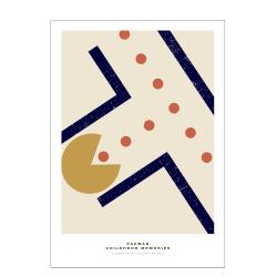 Pac-Man poster. - Childhood memories. Blue