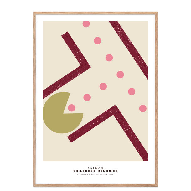 Pac-Man plakat. - Childhood memories. Bordeaux
