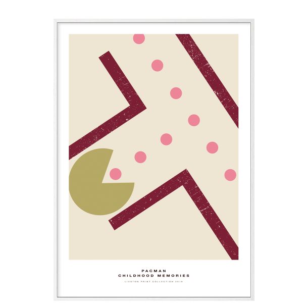 Pac-Man plakat. - Childhood memories. Bordeaux