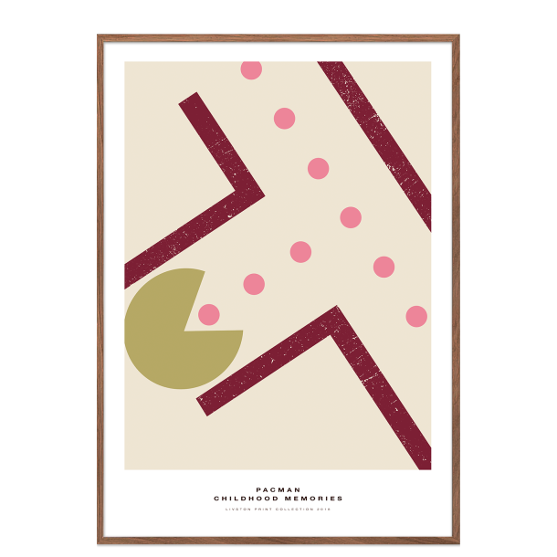 Pac-Man plakat. - Childhood memories. Bordeaux