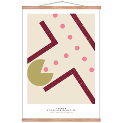 Pac-Man plakat. - Childhood memories. Bordeaux