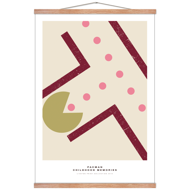 Pac-Man plakat. - Childhood memories. Bordeaux