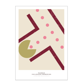 Pac-Man plakat. - Childhood memories. Bordeaux