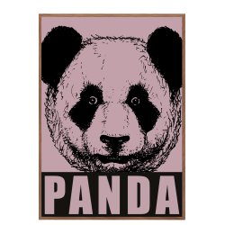 Panda, gammel rosa. Sebastian Klein