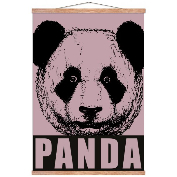 Panda, gammel rosa. Sebastian Klein