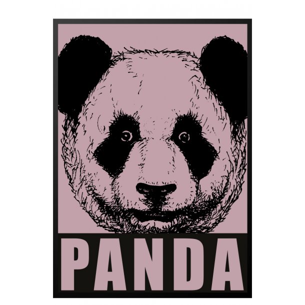 Panda, gammel rosa. Sebastian Klein