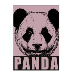 Panda, gammel rosa. Sebastian Klein