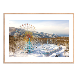Ferris wheel. Abandoned places