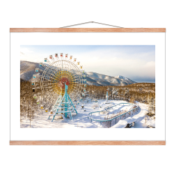 Ferris wheel. Abandoned places