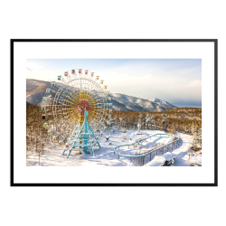 Ferris wheel. Abandoned places