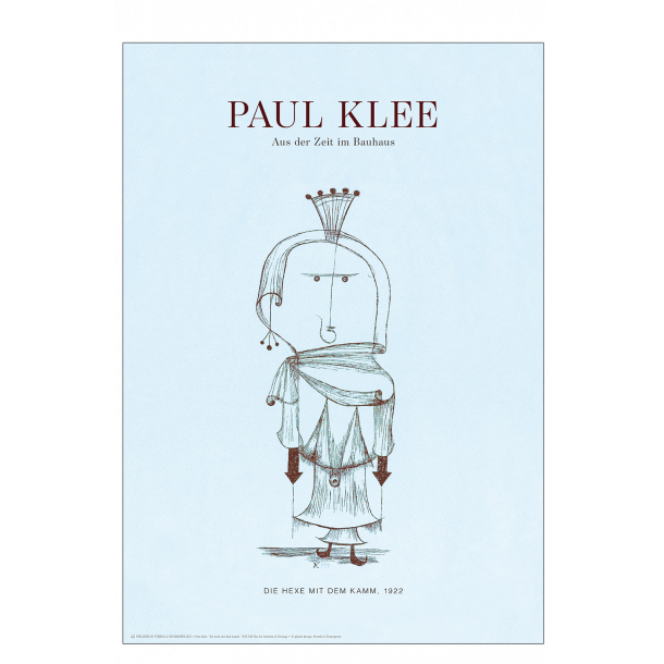 Paul Klee. Die hexe mit dem kamm (Blue)