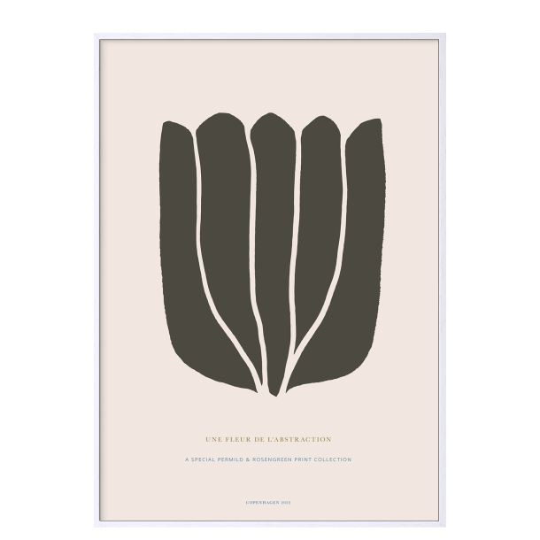 Poster. Fleur de abstraction No. 13 - Brun