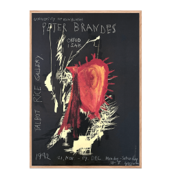 Peter Brandes poster. Talbot Rice Gallery 1992