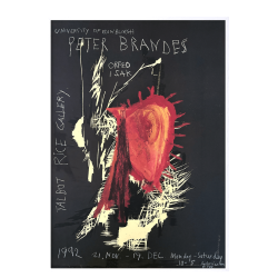 Peter Brandes poster. Talbot Rice Gallery 1992