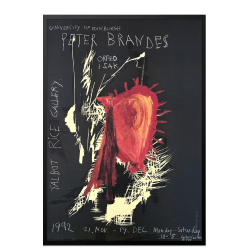 Peter Brandes poster. Talbot Rice Gallery 1992