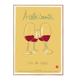 Andersen, - A -  votre sante' - vin de Letz