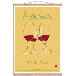 Andersen, - A -  votre sante' - vin de Letz