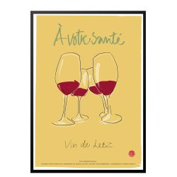 Andersen, - A -  votre sante' - vin de Letz