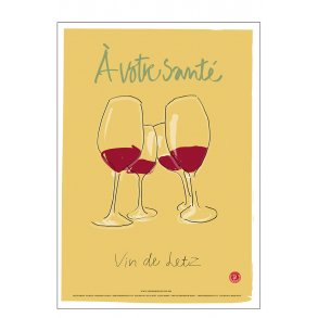 Andersen, - A -  votre sante' - vin de Letz