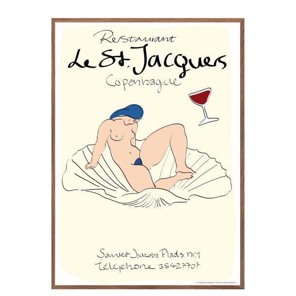 Le St. Jacques, plakat af Kjær-Andersen.