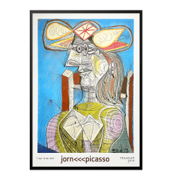 Jorn///Picasso, Femme Assise (Dora), Asger Jorn