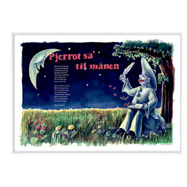 Pjerrot sa' til mnen, sangplakat