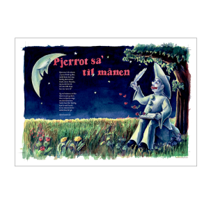 Pjerrot sa' til mnen, sangplakat (LC)