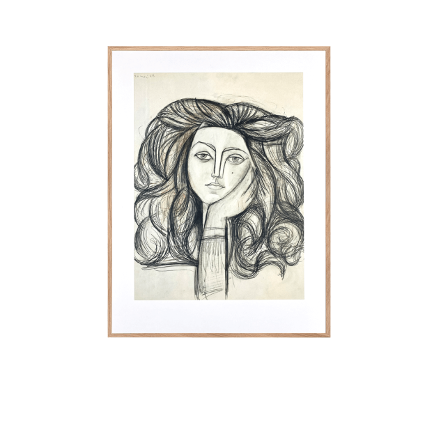 Picasso plakat - "Portrt af Francoise". (Lille) Inkl. ramme