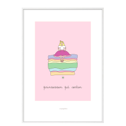 H.C. Andersen - Prinsessen p rten. Brneplakat.