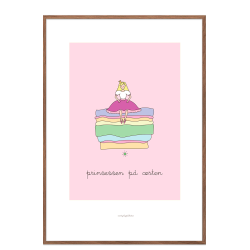 H.C. Andersen - Prinsessen p rten. Brneplakat.