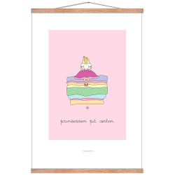 H.C. Andersen - Prinsessen p rten. Brneplakat.