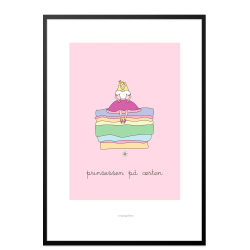 H.C. Andersen - Prinsessen p rten. Brneplakat.