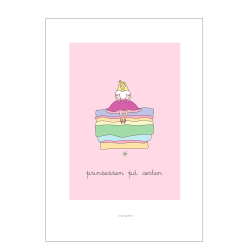 H.C. Andersen - Prinsessen p rten. Brneplakat.