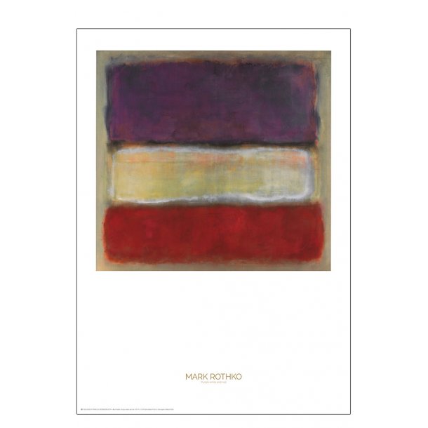 Mark Rothko. Purple white and red
