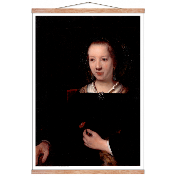 Rembrandts vrksted, Ung kvinde med en nellike