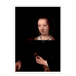 Rembrandt's workshop, Young woman with a carnation
