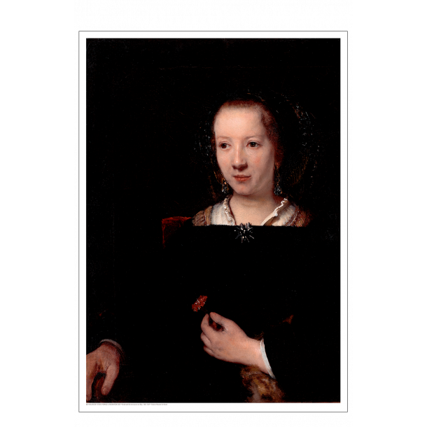 Rembrandts vrksted, Ung kvinde med en nellike