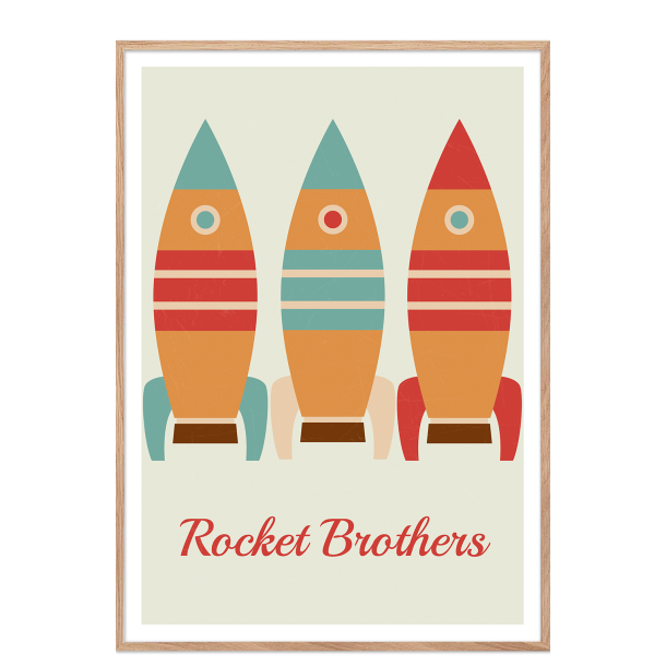 Rocket brothers raket brneplakat.