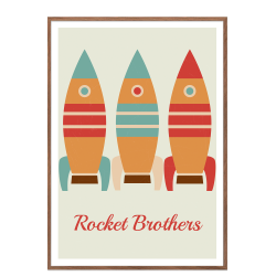 Rocket brothers rocket kid's poster