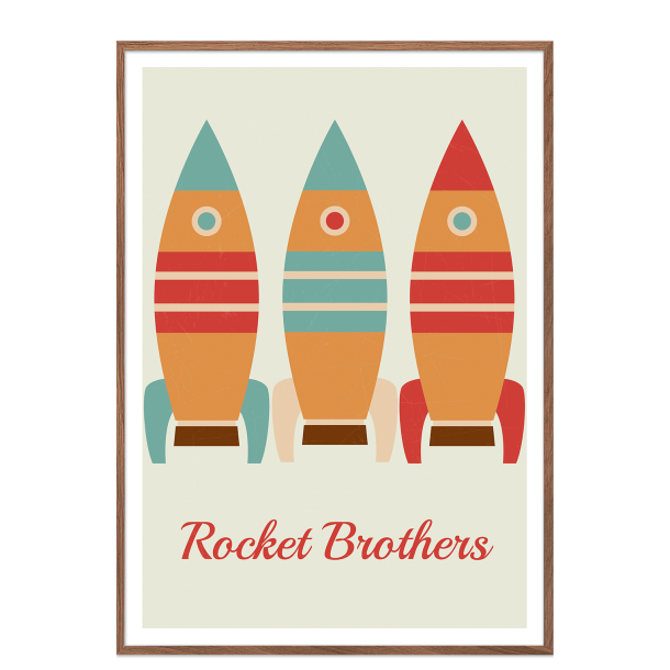 Rocket brothers raket brneplakat.