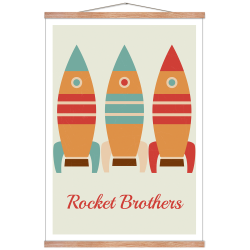 Rocket brothers rocket kid's poster